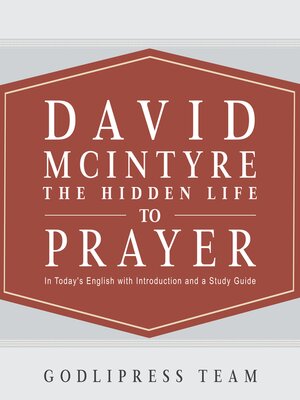 cover image of David McIntyre the Hidden Life of Prayer
